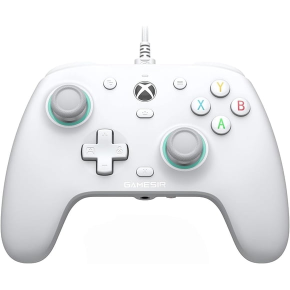GameSir G7 SE Plug and Play Controlador con Joysticks Efecto Hall/ Gatillos Hall, Gamepad Cableado Anti-Deriva para Xbox Series X|S, Xbox One y Windows 10/11, Jack de Audio de 3.5 mm - Blanco
