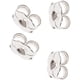 thumbnail image 2 of 12 cierres para pendientes de plata de ley de 5,5 mm, 2 of 2