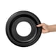 thumbnail image 5 of Rosetón de techo ELFCAB, paquete de 2, negro, nylon moldeado, 25.4 cm de diámetro exterior, 5 of 6