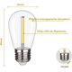 thumbnail image 3 of Guirnalda Solar de Luces Led 10 Metros con Ampolletas Vintage Incluidas Luz Calida Decorativa Figo, 3 of 3