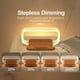thumbnail image 2 of Cargador Inalámbrico LED Soporte de Mesa Lámpara de Escritorio Soporte de Teléfono Móvil Estación de Carga Rápida Dock Para iPhone Samsung Xiaomi-Grano de madera, 2 of 7