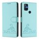 thumbnail image 1 of Funda tipo cartera FOXDOCK para OnePlus Nord N10 5G con soporte, ranuras, RFID, diseño de gato, 1 of 5