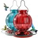 thumbnail image 1 of Comedero de vidrio para colibríes Grete Gotye Pack de 2 (780 ml) Rojo y Azul, 1 of 9
