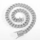 thumbnail image 1 of Extra Brillante Miami Cuban Link Chain Necklace, Ancho 15MM Iced Out Hombres Cuban Link Chain, 16-24 Inch Sólido Grueso Grande Hip Hop Cuban Chain para Hombre, Caja de Regalo Incluida, 1 of 7