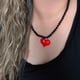 thumbnail image 1 of Collar corazón de sandía, 1 of 3