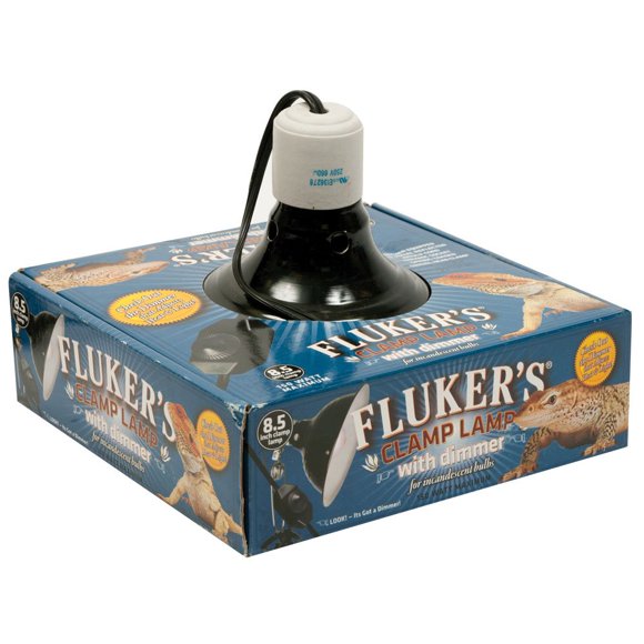 Lámpara de pinza Repta-Clamp de Fluker para tanques de reptiles de 150 W