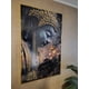thumbnail image 4 of Cuadro Buda Mariposas Estilo Diamante Marco Dorado110x70x4cm, 4 of 6