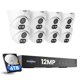 thumbnail image 1 of Sistema de cámaras de seguridad Hiseeu 12 MP, 8 cámaras, HDD de 4 TB, 1 of 9