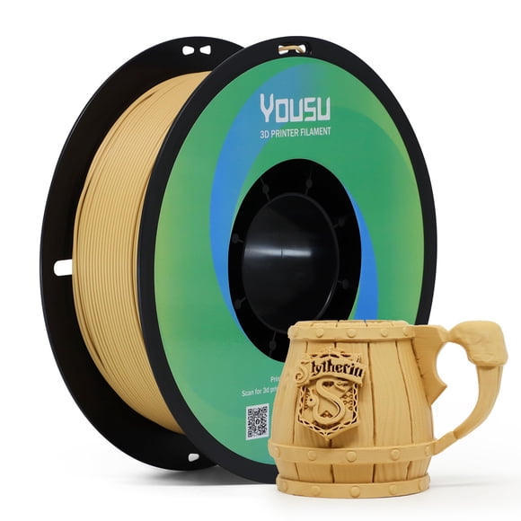 Filamento PLA YOUSU 1.75 mm 1 kg Marrón Claro Mate
