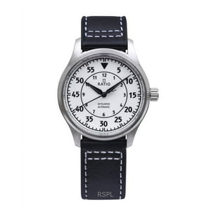 Reloj Ratio Skysurfer Pilot Automático Con Esfera Totalmente Luminosa Y Correa De Cuero Rts324 200M Para Hombre