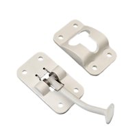 Ioensy - Pestillo De Soporte De Puerta De Rv Genérico Soporte De Puerta De Entrada Para Autocaravana Playa Coche Hebilla Izquierda Blanco