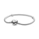 thumbnail image 1 of Pulsera PANDORA Moments con cierre en forma de corazón, 17 cm, plata, 1 of 2
