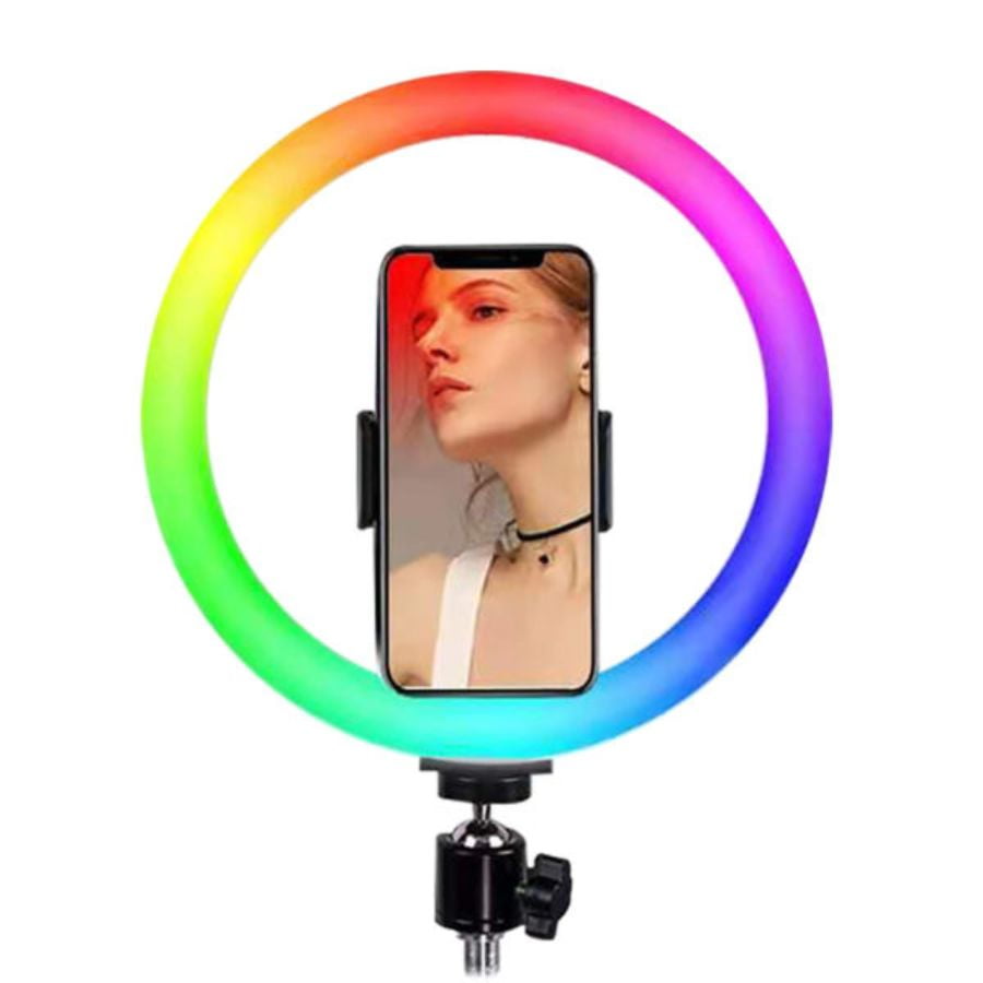 Click Ventas - Aro De Luz Led Rgb Foto Videos Iluminación Multicolor 36cm