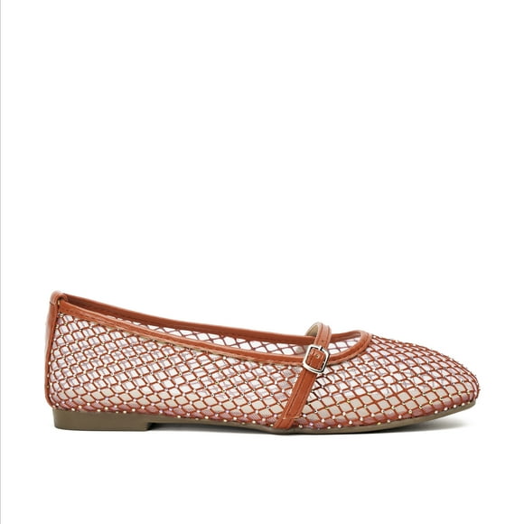 Ballerina Mujer Rojo Brillo Chinitown