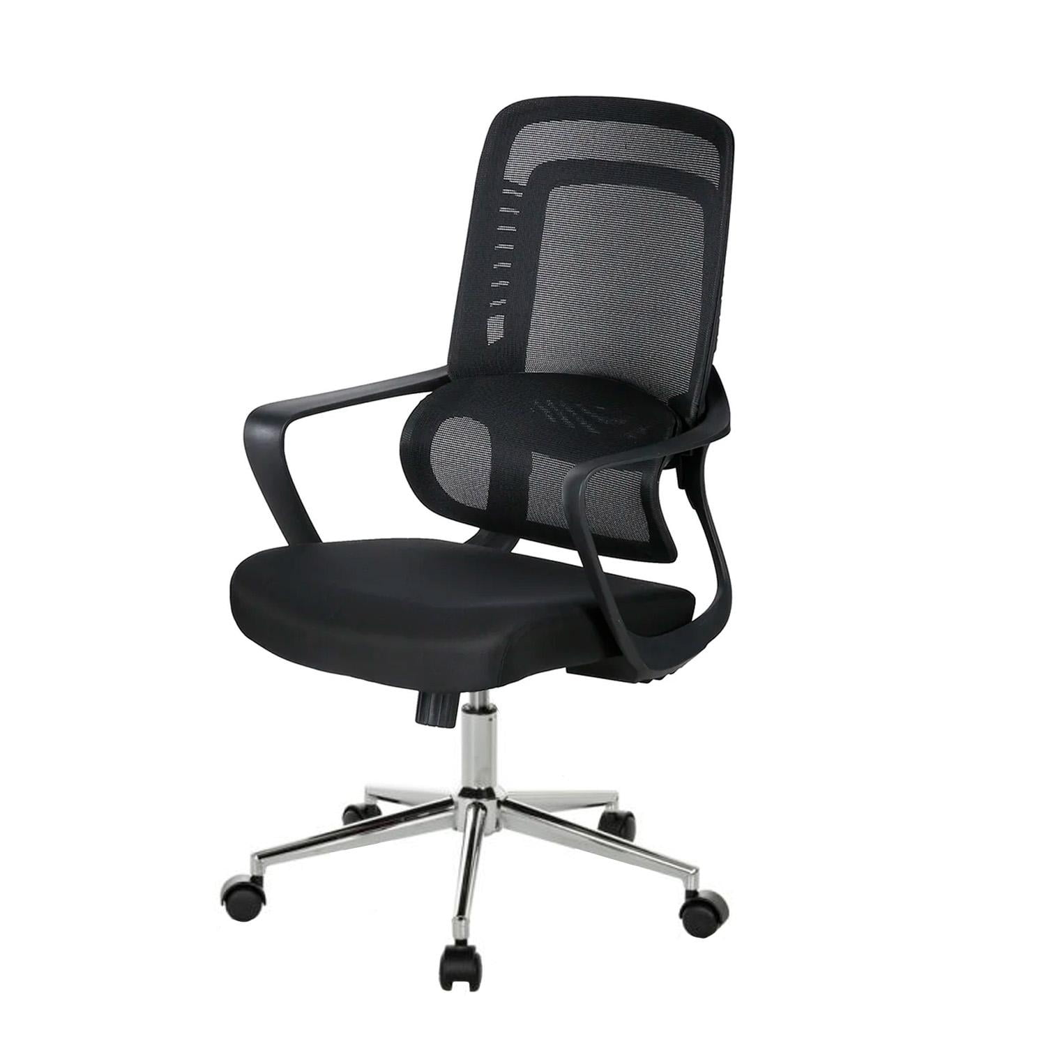 Global Latin Group - Silla De Oficina Moderna Ajustable Ergonómica Y Transpirable Negro