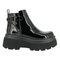 Botin Plataforma Tols Negro Charol Alquimia