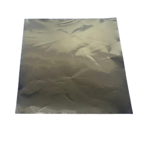 Papel Aluminio Para Bombon Dorado 100un 10x10cm