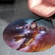 thumbnail image 4 of Alfombra Redonda Desmarcar Iron Man Felpa Coral 60cm, 4 of 6