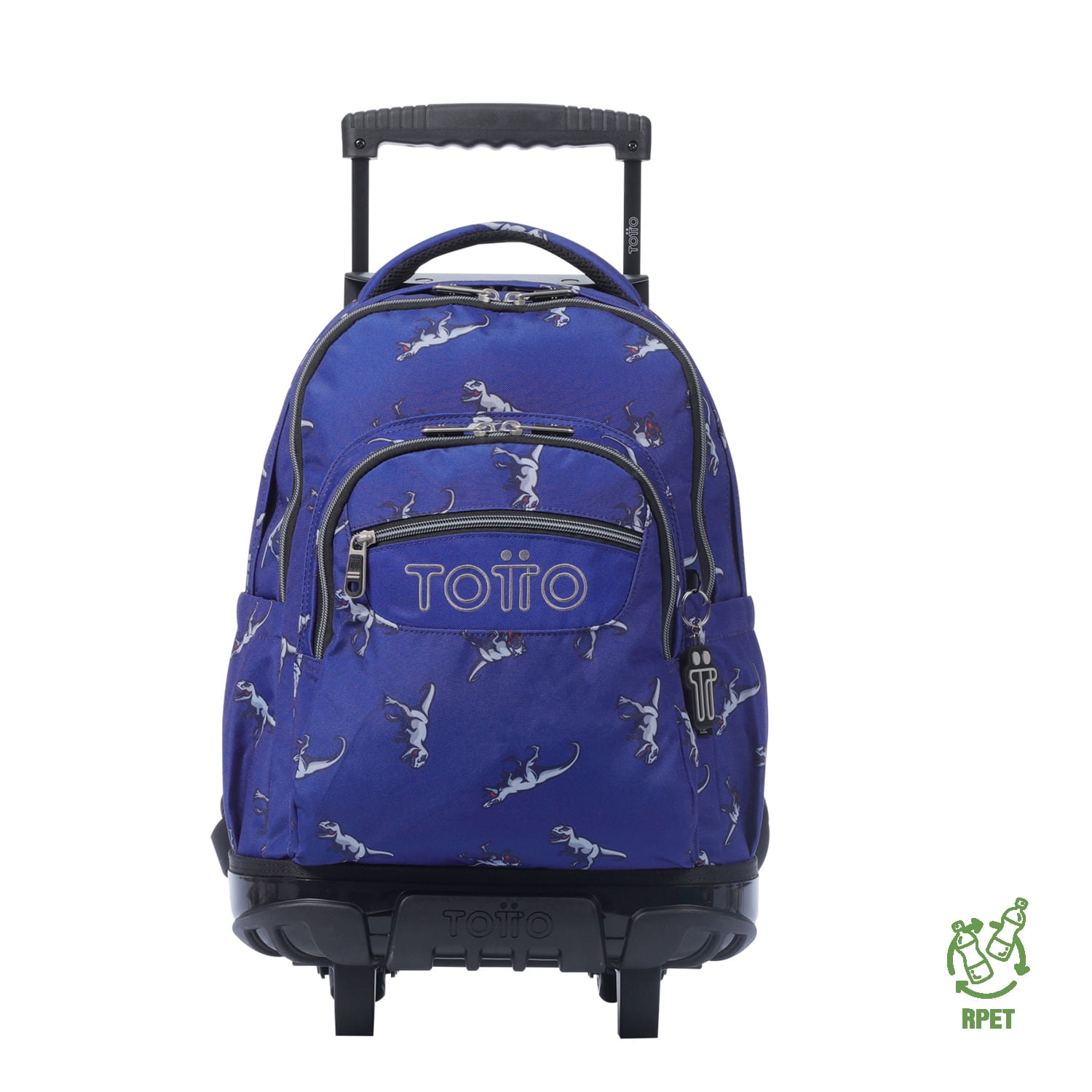 Totto - Mochila Ruedas Niño Porta Notebook 154 Renglon Azul