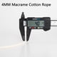 thumbnail image 5 of Cuerda de Macramé AIFUN 4mm×500m Algodón Natural, 5 of 7