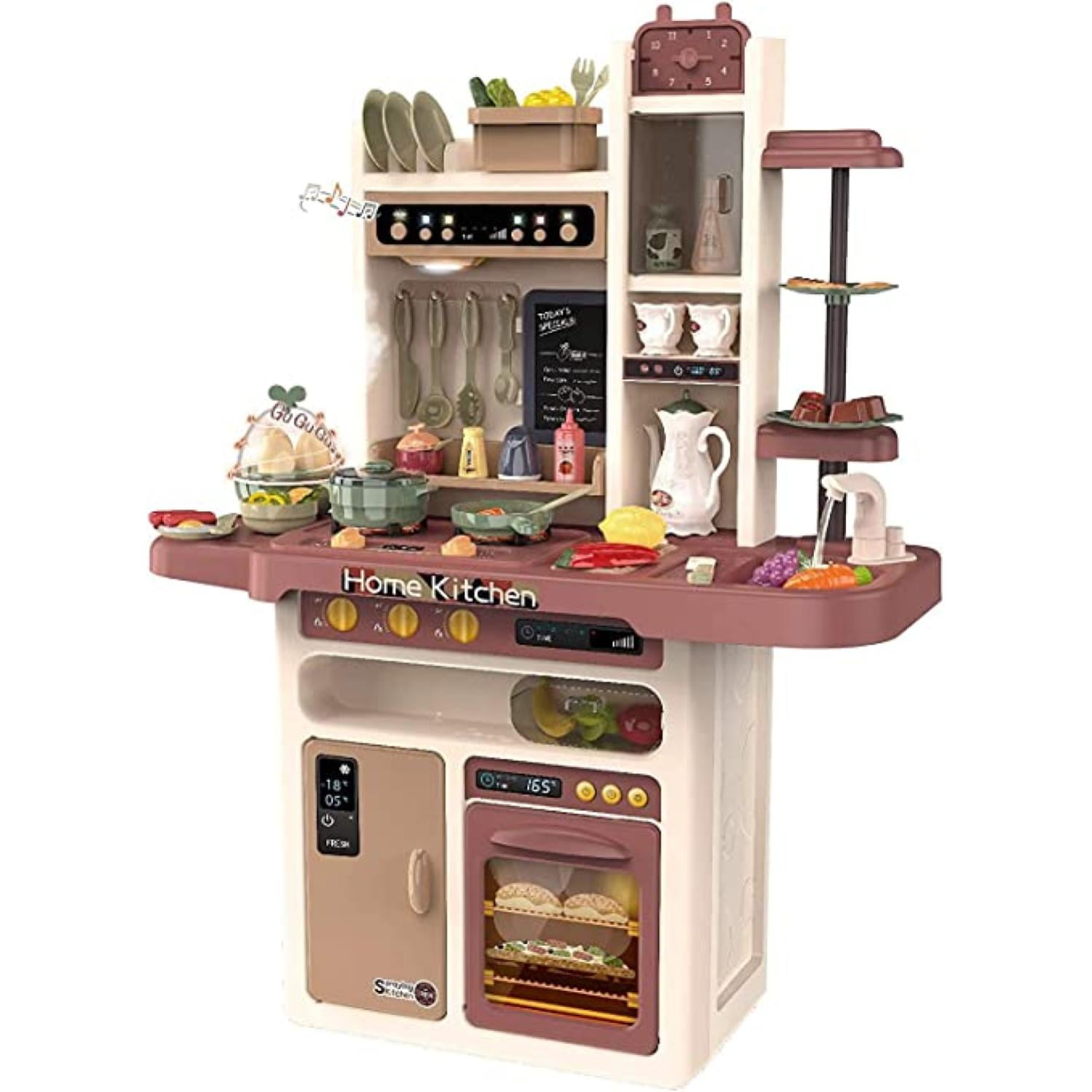 Total Upgrate - Juguete Set Cocina 65 Piezas Luz Sonido Cafe Infantil 93cm