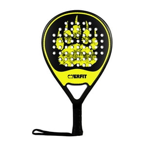 Pala De Padel Overfit Prostrike 38Mm Fibra Híbrida + Bolso