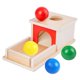 thumbnail image 4 of Caja De Monedas Para Bebés Montessori Material De Aprendizaje Preescolar Juguetes Regalos 4 Bolas, 4 of 5
