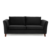 Barra Design - Sofá Ema 3C Felpa Negro
