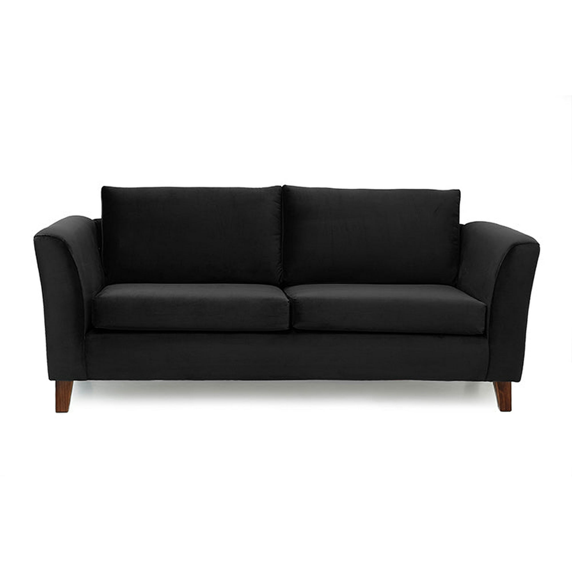 Barra Design - Sofá Ema 3c Felpa Negro