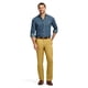 thumbnail image 4 of Pantalones IZOD American Chino con la parte delantera plana y ajustados para hombre, color caqui, 4 of 6