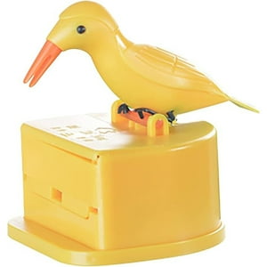 Veat00L - Dispensador De Palillos De Dientes Para Pájaros Pequeños, Soporte Automático Para Palillos De Dientes Con Una Caja De Palillos De Dientes, Decoración De Cocina De Plástico Portátil, 1 Unidad