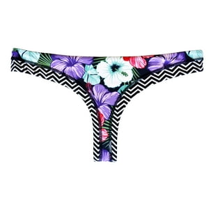 Samia - Bikini Calzón Colaless Reversible Estampado Xl