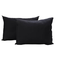 Arthome - Pack 2 Almohadas Color Negro 50 X 70 Cm