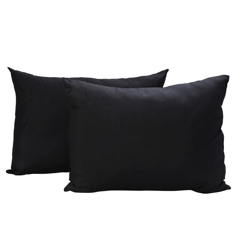 Arthome - Pack 2 Almohadas Color Negro 50 X 70 Cm