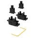 thumbnail image 5 of Estabilizador de teclado DUROCK Plate Mount V3 2U 6.25U 7U Black Gold, 5 of 8