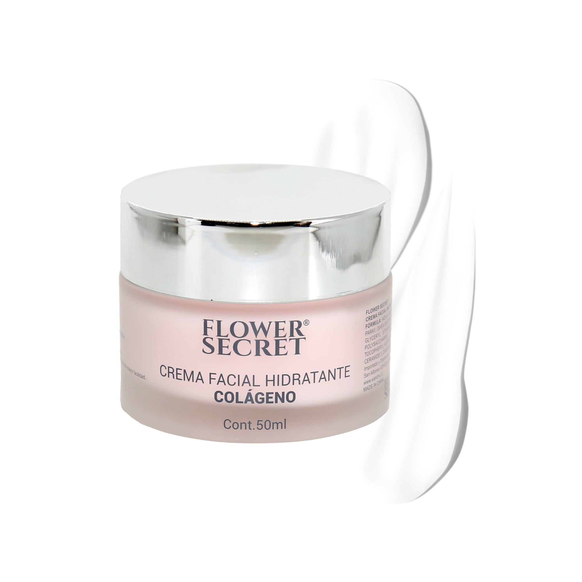 Flower Secret - Crema Facial Hidratante Con Colágeno