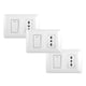 thumbnail image 1 of Pack 3 Tomacorriente Simple 10/16A 250V + Interruptor Simple 9/12 10A Blanco, 1 of 5