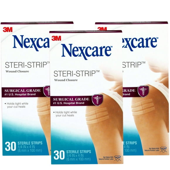 Cierre de heridas Nexcare 6 mm x 100 mm Pack de 3 (90 unidades)