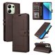 thumbnail image 1 of Premium Wallet Case for Xiaomi Redmi Note 13 4G with Card Slots & Kickstand, Flip Cover Brown, 1 of 6