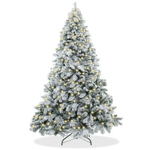 Árbol De Navidad Casafield, Pino Cubierto De Nieve, 2,3 M, Con Soporte