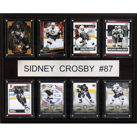 C&I Collectables - Placa Nhl Sidney Crosby Pittsburgh Penguins Con 8 Tarjetas