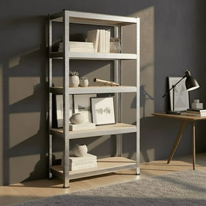 Tienda El Garage - Estantería Metálica 5 Niveles 90X40X180 Cm – 175 Kg Por Nivel | Multiuso Para Bodega, Cocina, Garage O Oficina