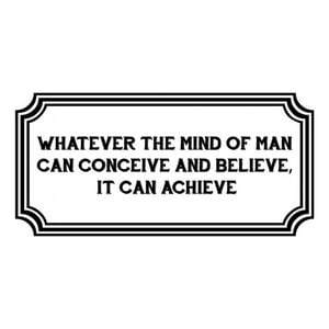 Rienda Libre Graphics - Decomural Man Can Achieve Inspirational Ws-34301