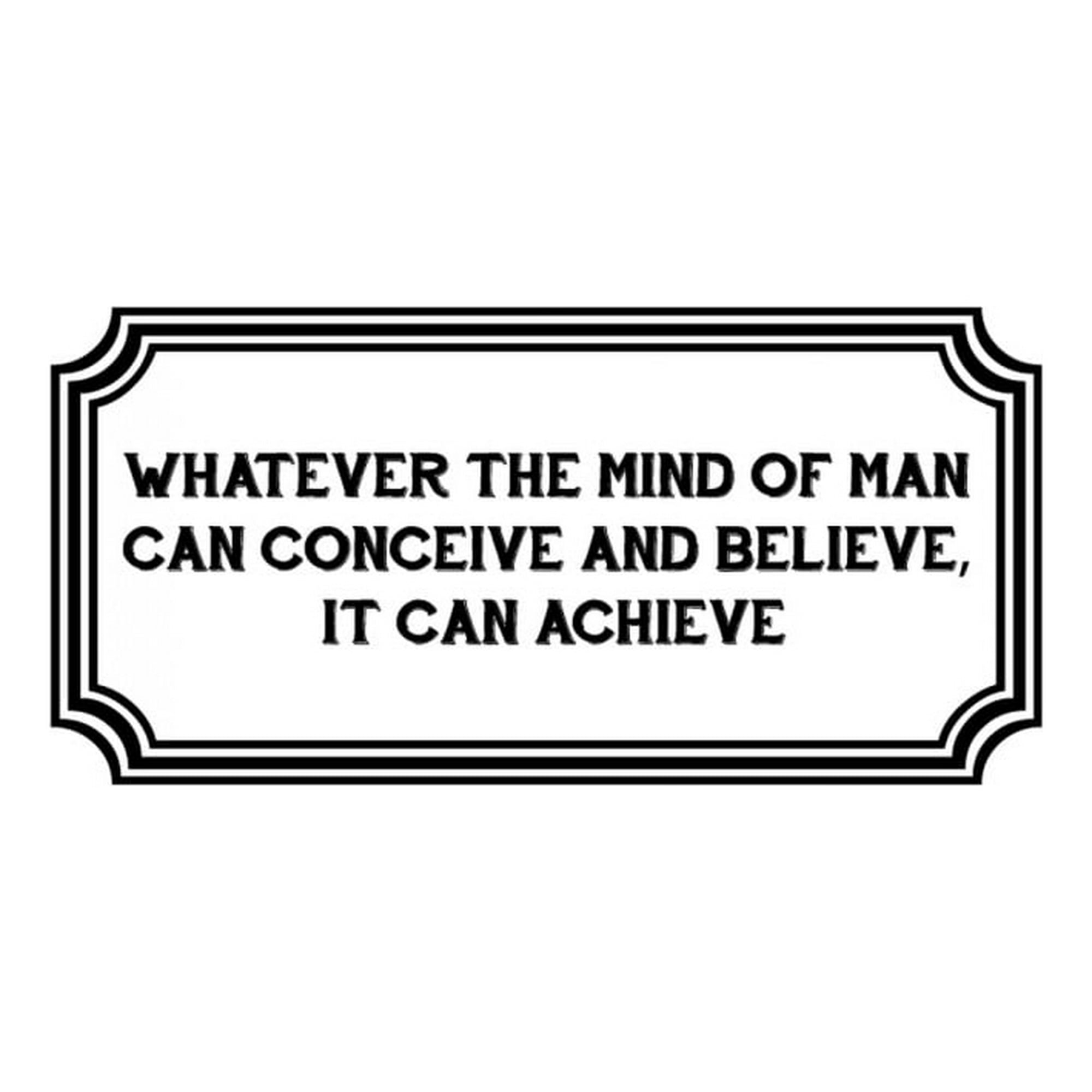 Rienda Libre Graphics - Decomural Man Can Achieve Inspirational Ws-34301