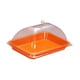 thumbnail image 1 of Elegante Tapa Para Plato De Servir, Para Uso En Exteriores E Interiores, Color Naranja, 1 of 5