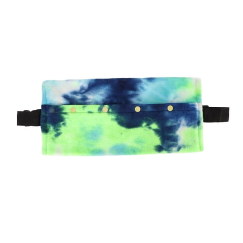 Xusx111 - Pequeño Animal Sling Carrier, Correa Ajustable Suave Coral Fleece Beardie Snuggle Sling Bag (Azul-Verde)