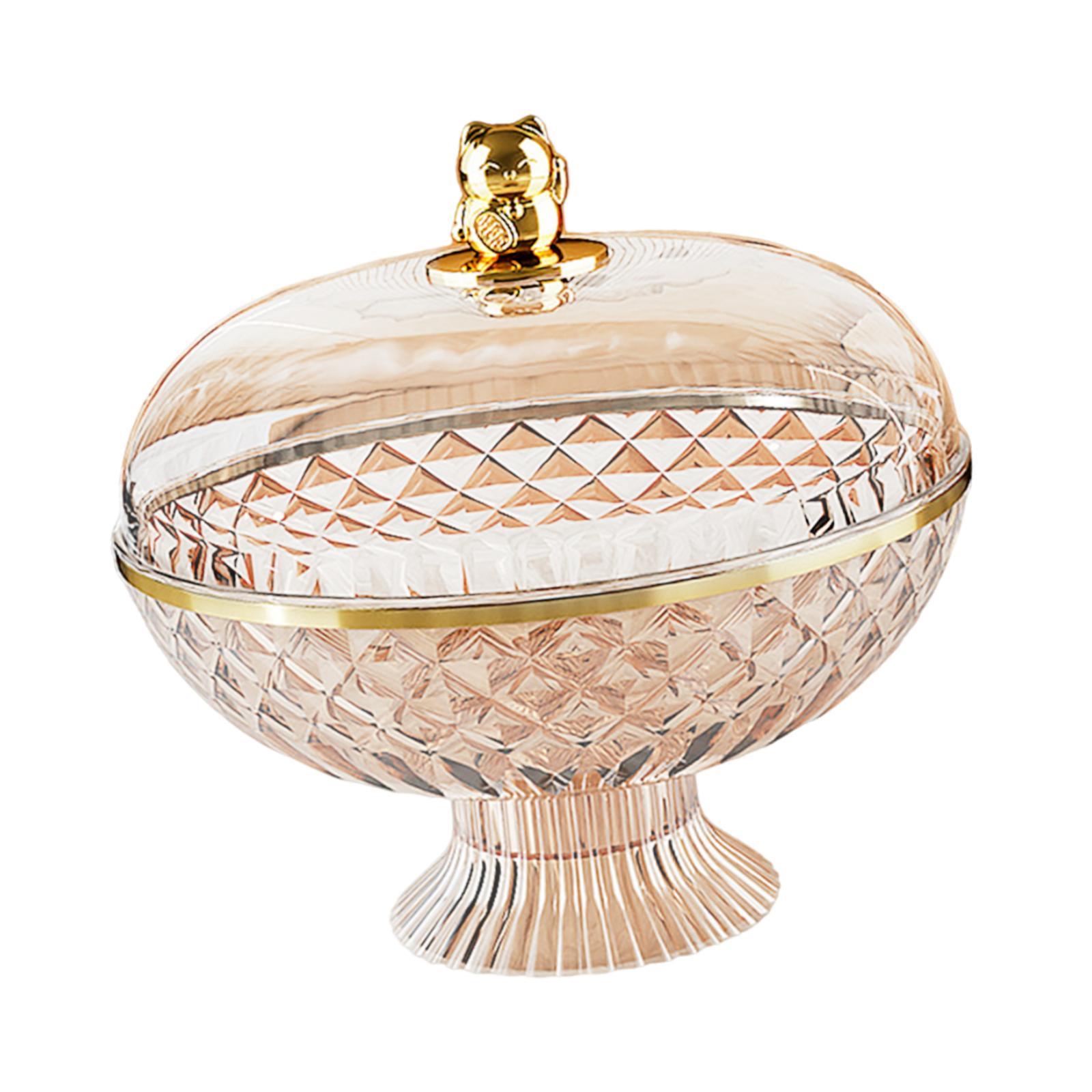 Bothyi - Frutero Moderno Para Fiestas, Bodas, Hoteles, Bandeja Para Aperitivos, Postres, Tartas, Estante Para Platos, Color Ámbar