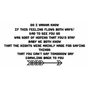 Rienda Libre Graphics - Decomural Arctic Monkeys Call Me When You'Re High Ws-34086