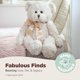 thumbnail image 3 of Peluche con forma de oso Bearington, color blanco cremoso, 40 cm, 3 of 6
