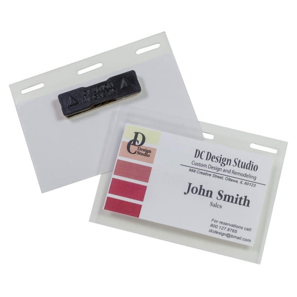 Kit de soporte magnético autolaminado C-Line para tarjetas identificativas